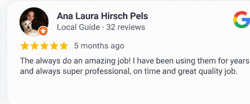 Google review from Ana Laura about AwuaPlus